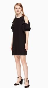 Kate spade cold shoulder crepe dress